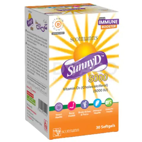 Sunny D Softgel Capsules 5000Iu