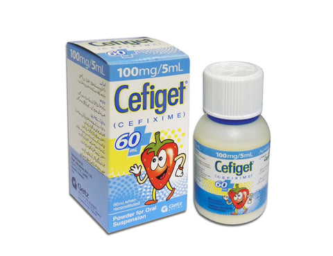 Cefiget 60ml Suspension 100mg/5ml