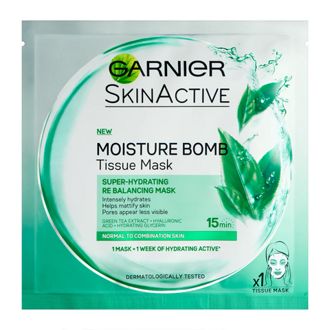 Garnier Skin Active Hydra Bomb Green Tea Tissue Face Mask