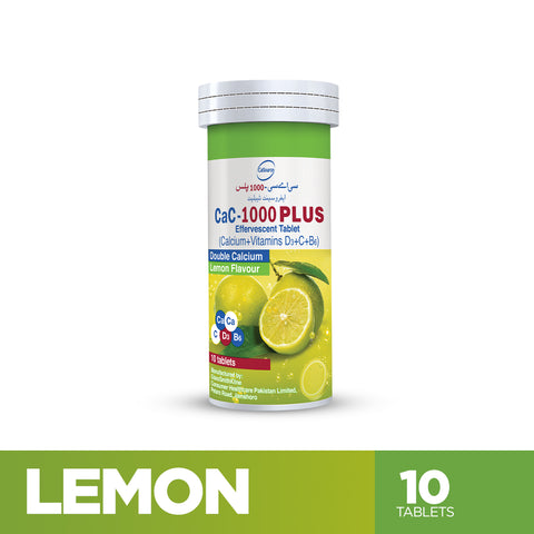 CaC 1000 Plus Effervescent Lemon Flavor Tablets