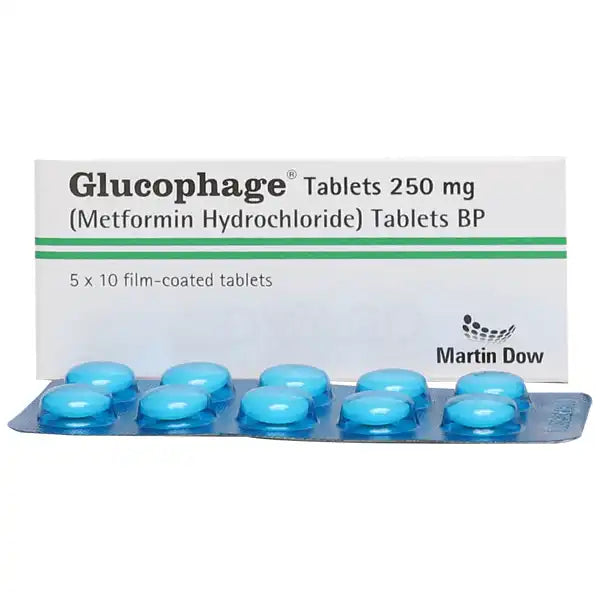 Glucophage Tablets 250mg | Buy Online via Marham Shop